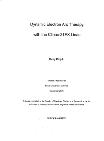 Dynamic electron arc therapy with the Clinac-21EX linac thumbnail