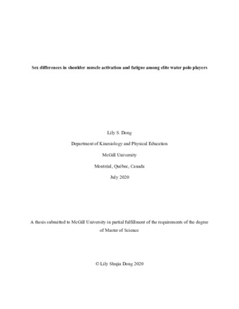 Sex differences in shoulder muscle activation and fatigue among elite water polo players thumbnail
