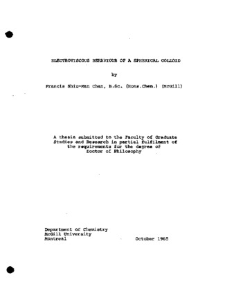 Electroviscous behaviour of a spherical colloid. thumbnail