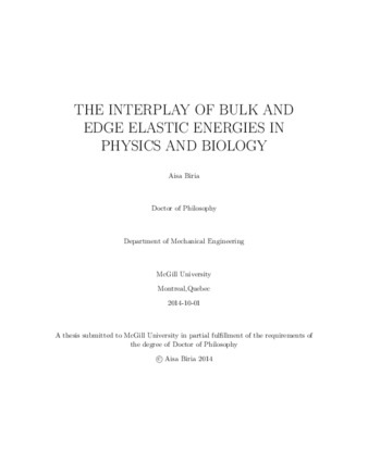 The interplay of bulk and edge elastic energies in physics and biology thumbnail