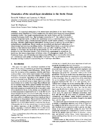 Simulation of the mixed-layer circulation in the Arctic Ocean thumbnail