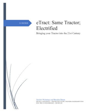 eTract: Same Tractor; Electrified Bringing your Tractor into the 21st Century thumbnail