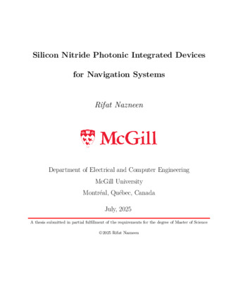 Silicon nitride photonic integrated devices for navigation systems thumbnail