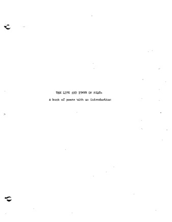 The life and times of head : a book of poems with an introduction thumbnail