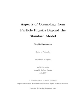 Aspects of cosmology from physics beyond the standard model thumbnail