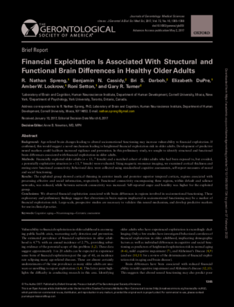 Financial Exploitation Is Associated With Structural and Functional Brain Differences in Healthy Older Adults thumbnail