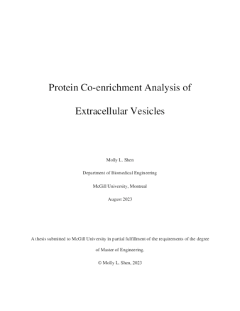 Protein Co-Enrichment Analysis of Extracellular Vesicles thumbnail