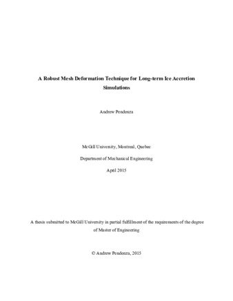 A robust mesh deformation technique for long-term ice accretion simulations thumbnail