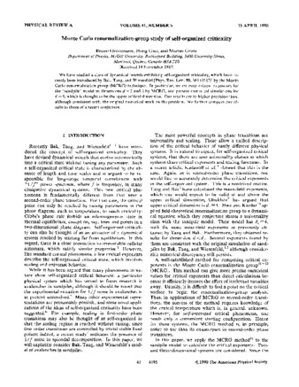 Monte Carlo renormalization-group study of self-organized criticality thumbnail