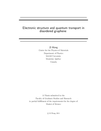 Electronic structure and quantum transport in disordered graphene thumbnail