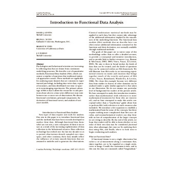 Introduction to functional data analysis thumbnail