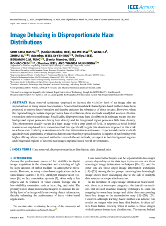 Image Dehazing in Disproportionate Haze Distributions thumbnail