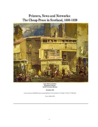 Printers, news and networks: The cheap press in Scotland, 1680-1820 thumbnail