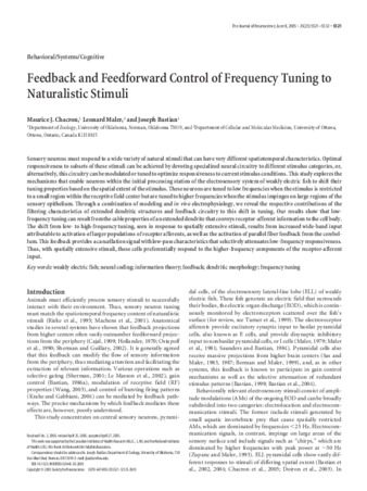 Feedback and feedforward control of frequency tuning to naturalistic stimuli thumbnail