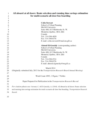 All aboard at all Doors: Route Selection and Running-Time Savings Estimation for Multiscenario All-Door Bus Boarding thumbnail