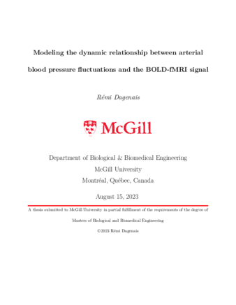 Modeling the dynamic relationship between the arterial blood pressure fluctuations and the BOLD-fMRI signal thumbnail