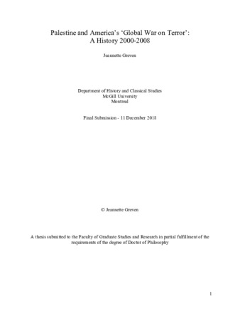 Palestine and America’s ‘global war on terror’: A history 2000-2008 thumbnail