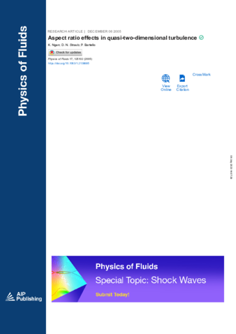 Aspect ratio effects in quasi-two-dimensional turbulence  thumbnail