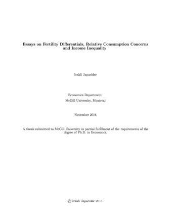 Essays on fertility differentials, relative Consumption concerns and income inequality thumbnail