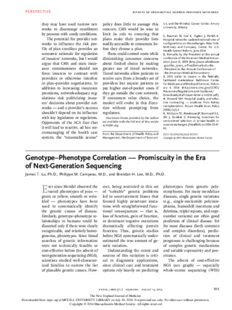 Genotype–Phenotype Correlation — Promiscuity in the Era of Next-Generation Sequencing thumbnail