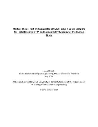 Fast and Reproducible High-Resolution T2* and Susceptibility Mapping of the Human Brain thumbnail