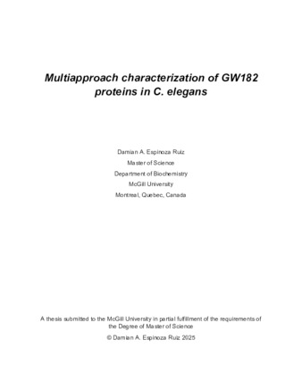 Multiapproach characterization of GW182 proteins in C. elegans thumbnail