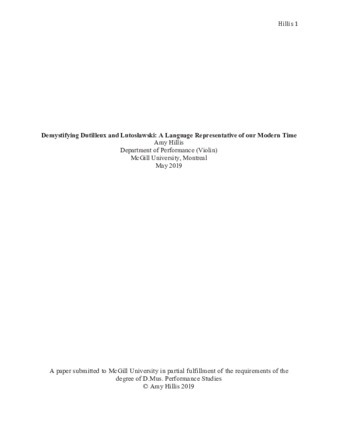 Demystifying Dutilleux and Lutosławski: A language representative of our time thumbnail