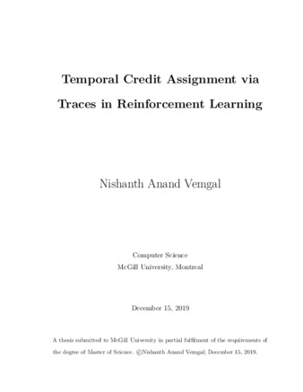 Temporal credit assignment via traces in reinforcement learning thumbnail