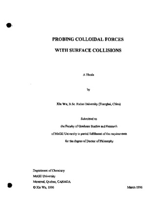Probing colloidal forces with surface collisions thumbnail