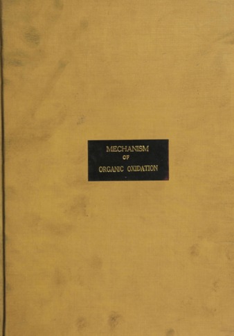 The mechanism of organic oxidation. thumbnail