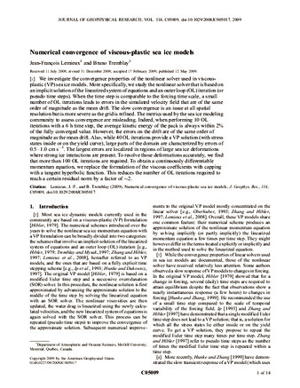 Numerical convergence of viscous-plastic sea ice models thumbnail