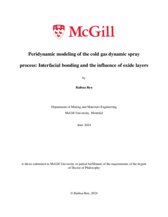 Peridynamic modeling of the cold gas dynamic spray process: Interfacial bonding and the influence of oxide layers thumbnail