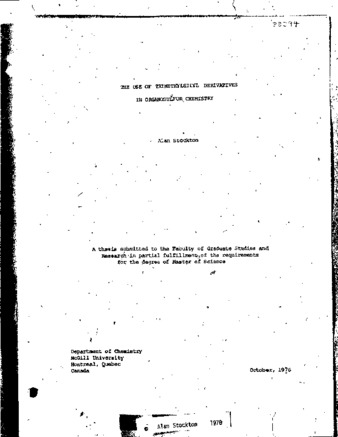 The use of trimethylsilyl derivatives in organosulfur chemistry / thumbnail