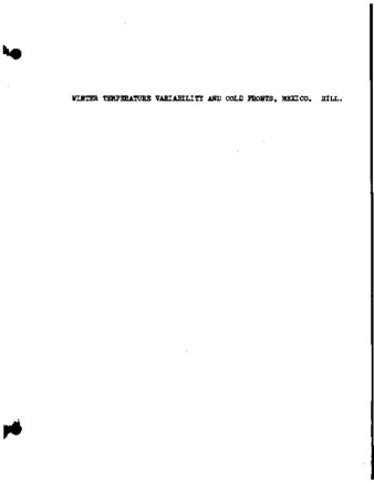 Temperature variability and synoptic cold fronts in the winter climate of Mexico. thumbnail
