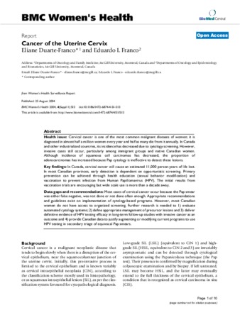 Cancer of the Uterine Cervix thumbnail