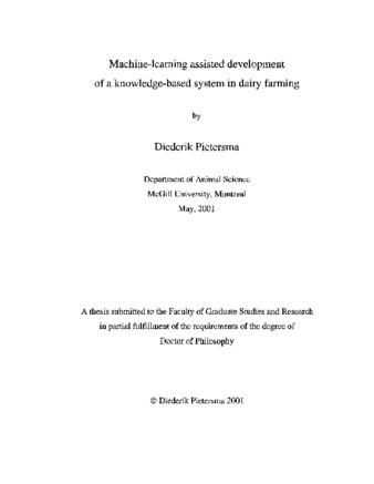 Machine-learning assisted development of a knowledge-based system in dairy farming thumbnail