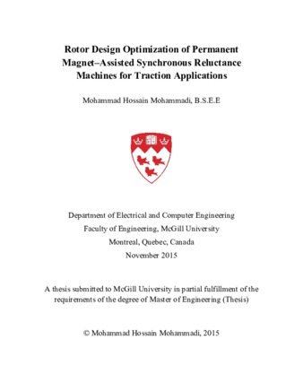 Rotor design optimization of permanent magnet–assisted synchronous reluctance machines for traction applications thumbnail