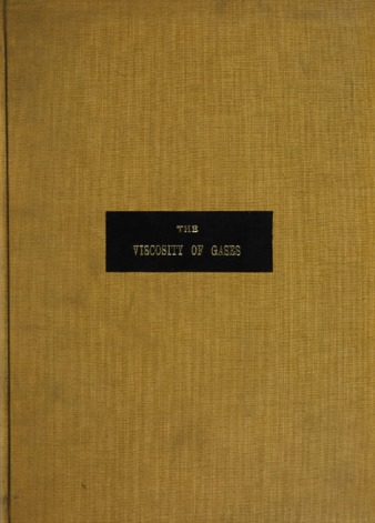 The viscosity of gases and its relationship to the gas laws. thumbnail