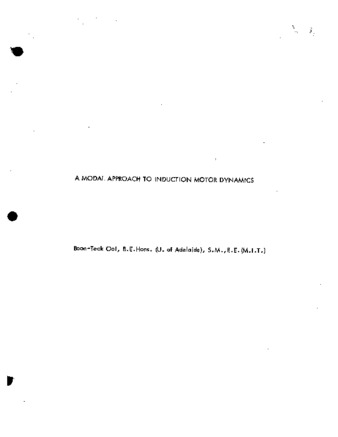 A modal approach to induction motor dynamics. thumbnail