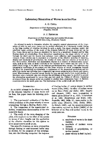 Laboratory Simulation of Waves in an Ice Floe thumbnail