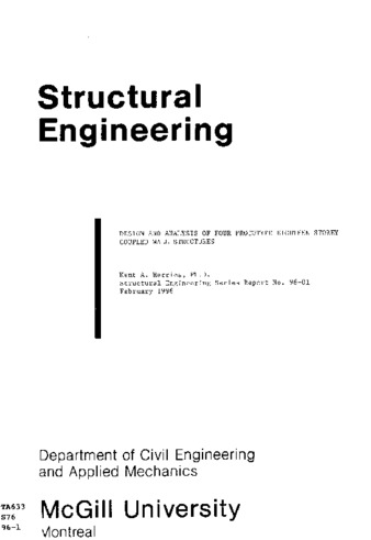 Design and analysis of four prototype eighteen storey coupled wall structures thumbnail