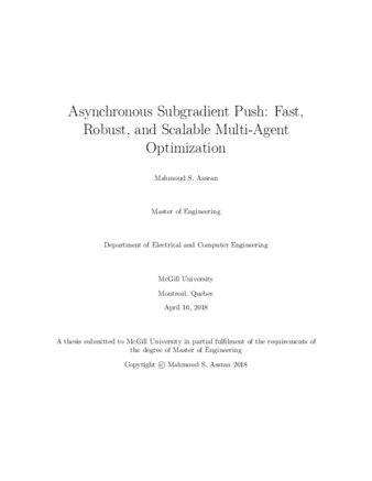 Asynchronous subgradient push: fast, robust, and scalable multi-agent optimization thumbnail