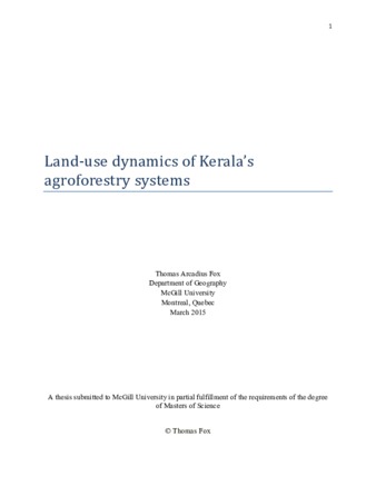 Land-use dynamics of Kerala’s agroforestry systems thumbnail