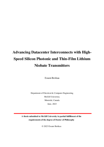 Advancing datacenter interconnects with high-speed silicon photonic and thin-film lithium niobate transmitters thumbnail