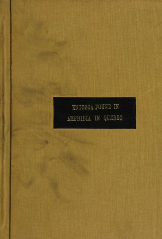 Some entozoa found in certain amphibia in Quebec province. thumbnail