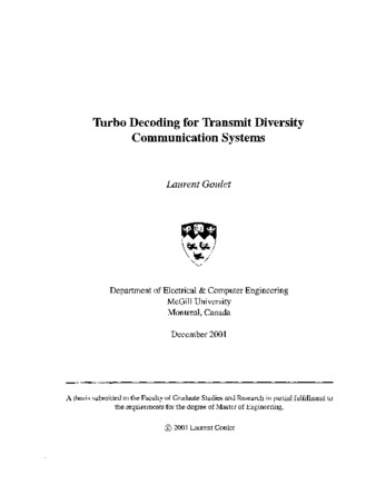 Turbo decoding for transmit diversity communication systems thumbnail