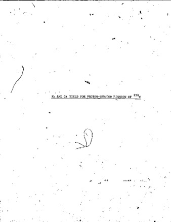 Rb and Cs yield for proton-induced fission of 238U thumbnail