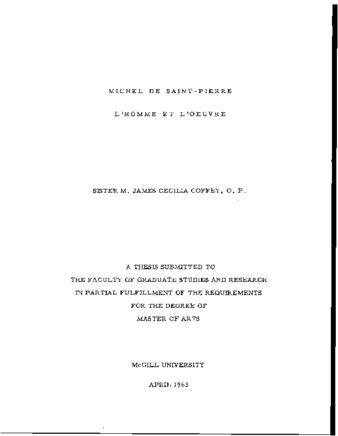Michel de St. Pierre, l’homme et l’œuvre. thumbnail