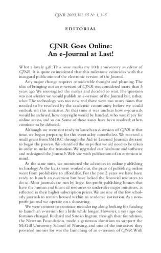 CJNR Goes Online: An e-Journal at Last! thumbnail