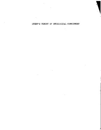 Quine's theory of ontological commitment. thumbnail